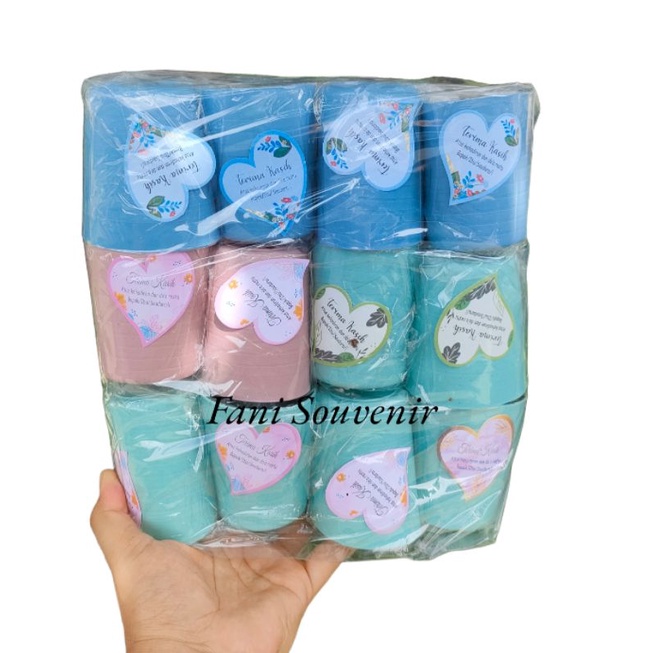 24 PCS SOUVENIR GELAS KEMASAN PLASTIK