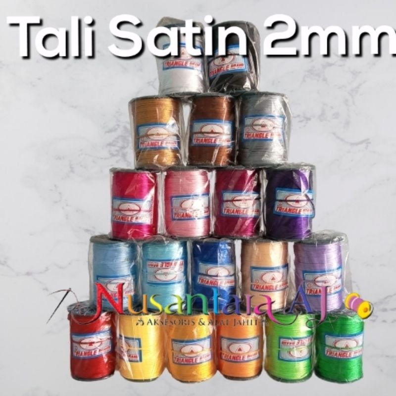 Tali Satin , Tali cina, Tali rrt Triangle 2mm per roll