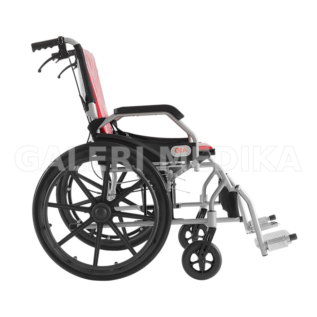 Kursi Roda GEA FS 863M Aluminium Nanometer - Kursi Roda Semi Travel Bisa dilipat