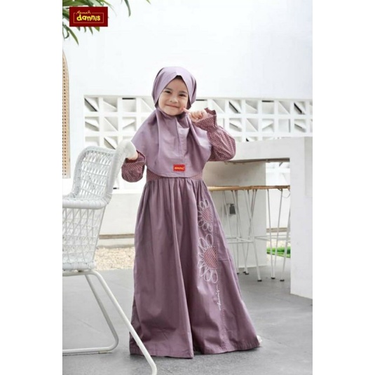 Sale dannis 30% / JKPM0906 / baju ngaji / baju lebaran / baju muslim anak perempuan / dannis diskon 