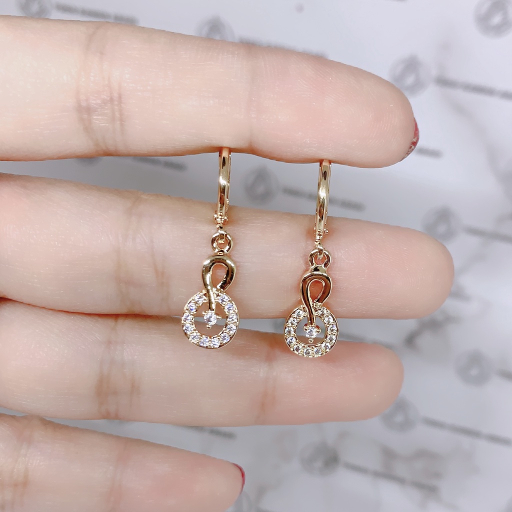 Anting Xuping Gold Perhiasan Fashion Wanita Model Dua Mutiara *30