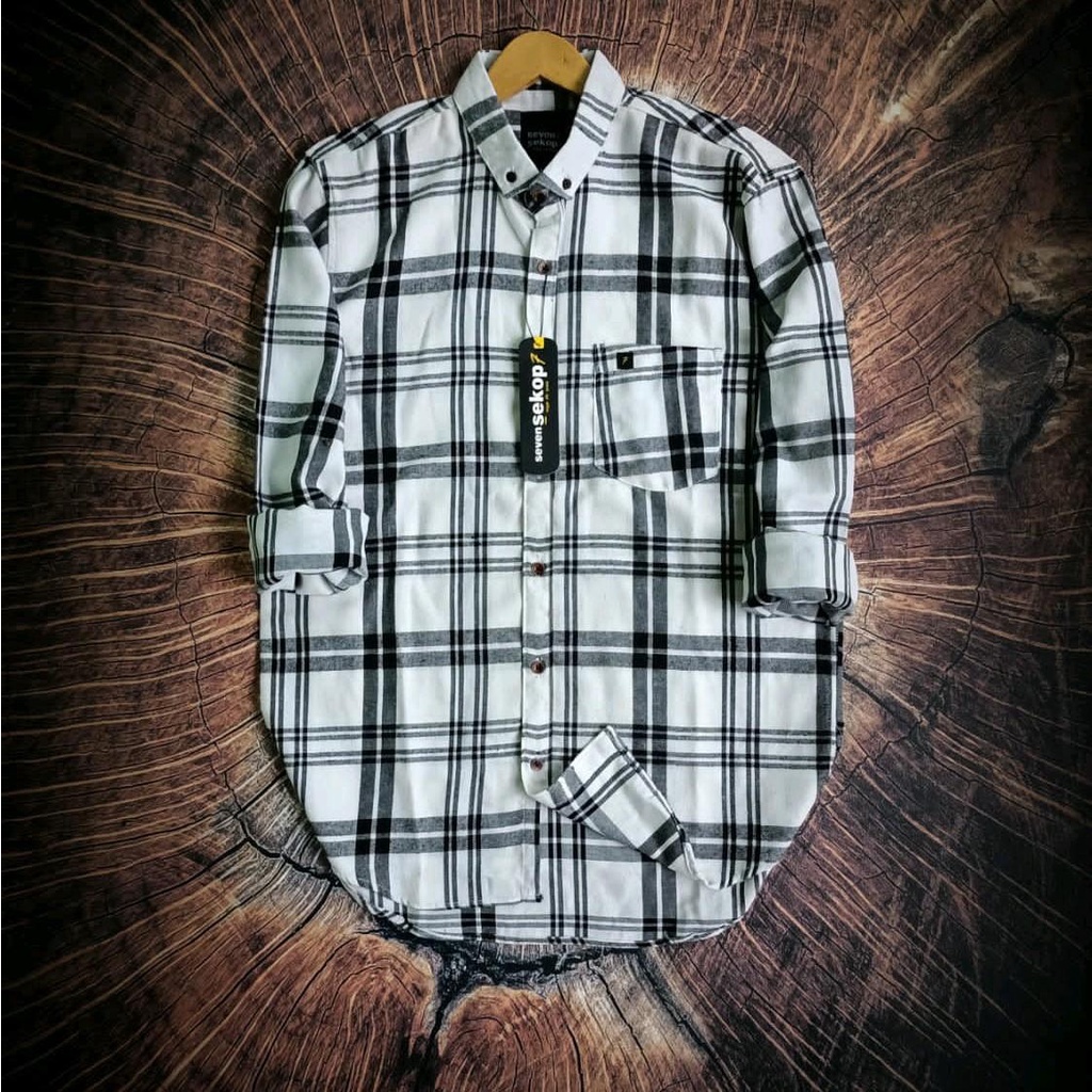 Kemeja Flanel Panjang Wanita Original Premium / Kemeja Panjang Kotak Kotak Casual / Kemaja Panjang F