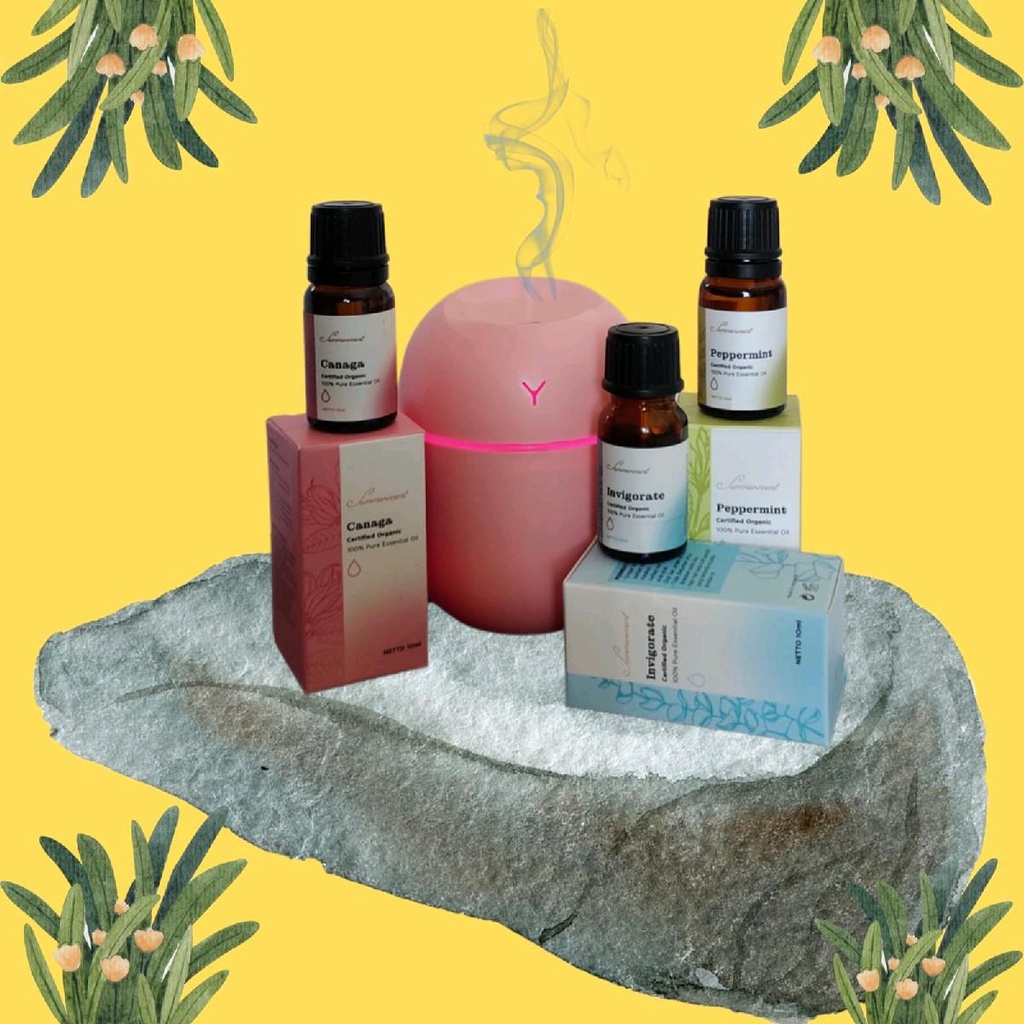 BELI 3 GRATIS 1 HUMIDIFIER ESSENSIAL OIL AROMATHERAPY 10ML (WARNA HUMIDIFIER RANDOM)