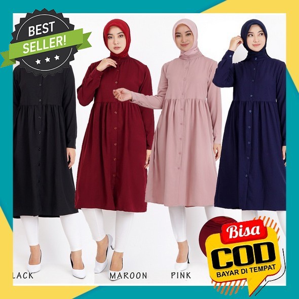 Baju Tunik Wnita Casual Tunic Ibu Ibu Pesta Kondangan Deres Long Tunik Ibuibu Mewah Elegan Bju Tunik