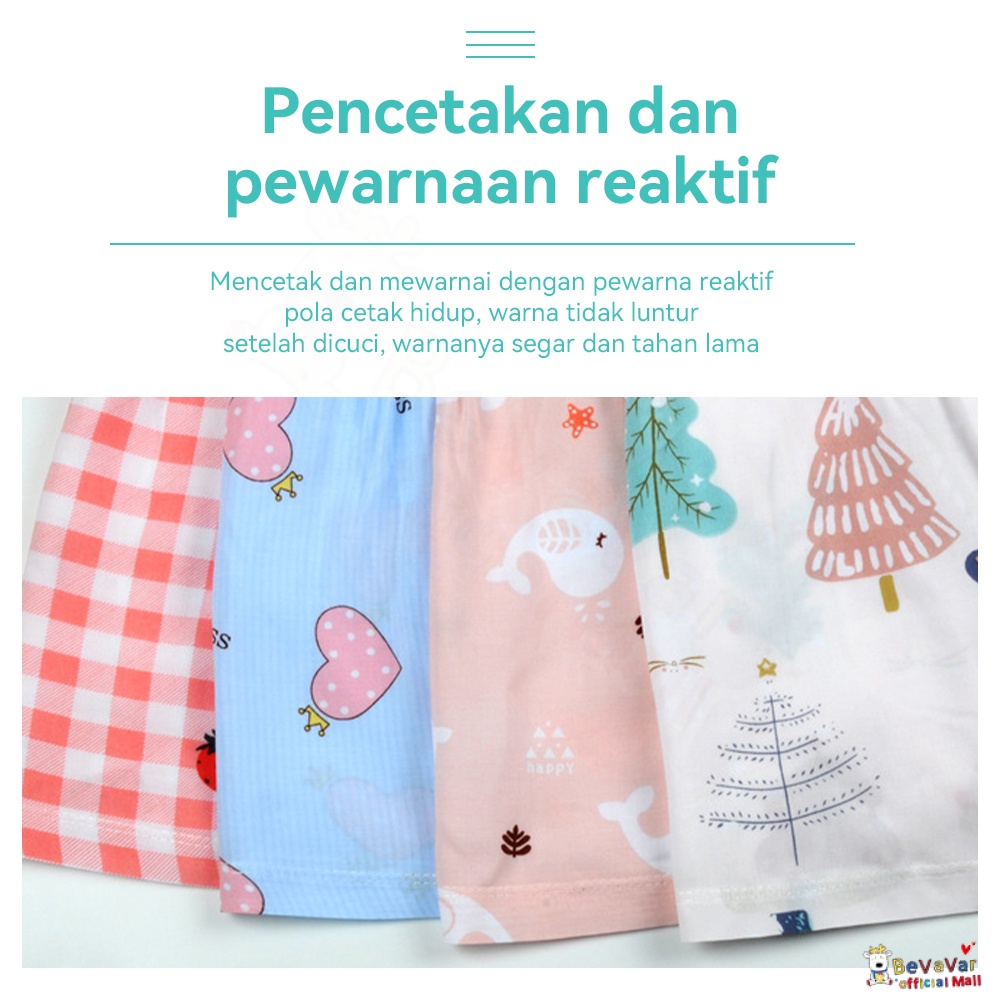 BEVAVAR Dress Anak Perempuan Korea 0-3Tahun/Dress Bayi Cantik