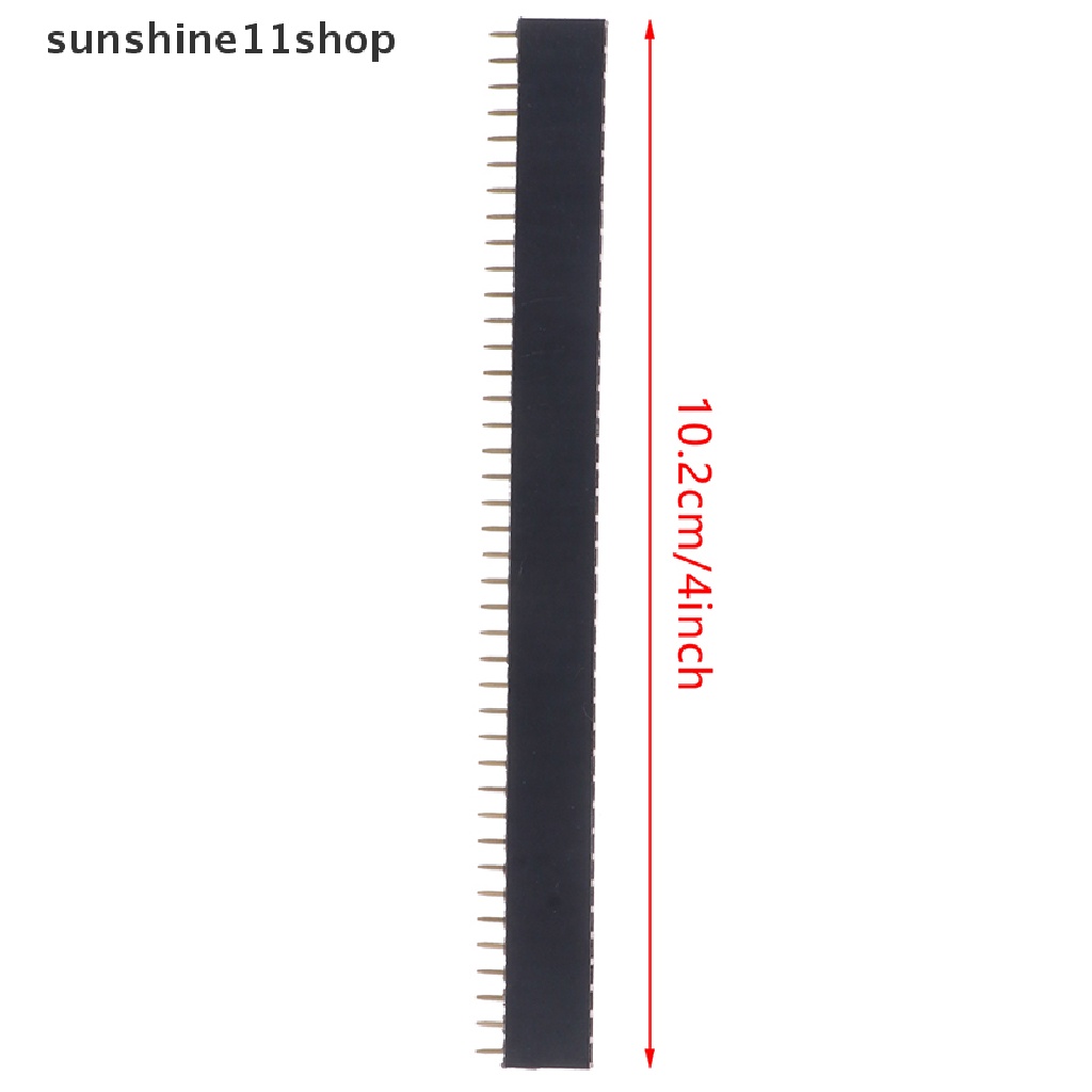 Sho 40pin 1x40 Baris Tunggal Female 2.54 pitch PCB JST Konektor Strip Untuk Arduino N