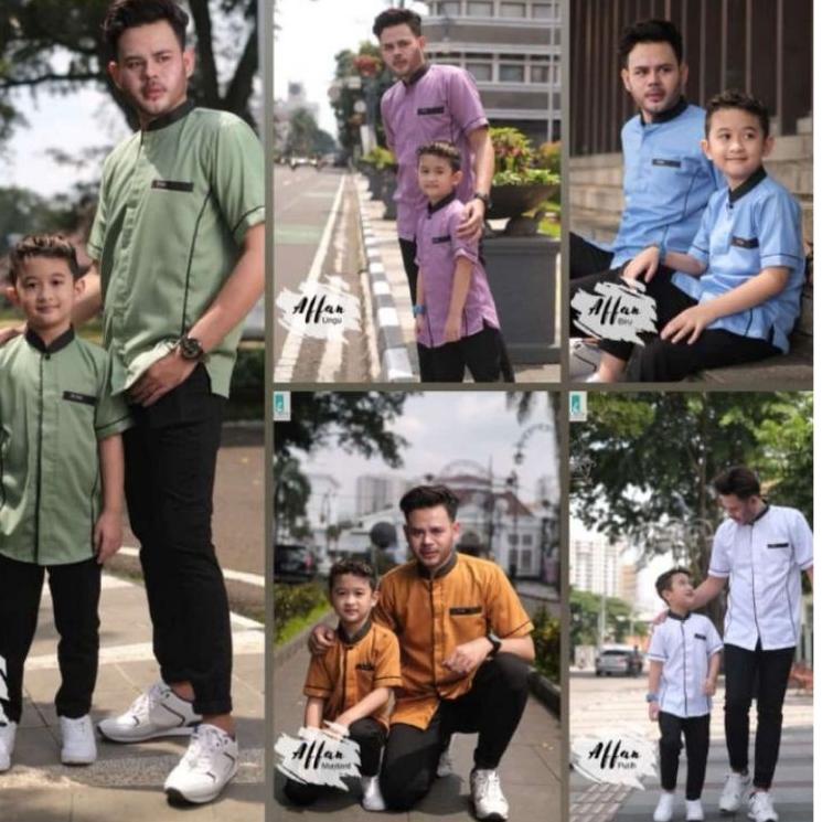 ➻ BAJU KOKO COUPLE AYAH DAN ANAK AFFAN SERIES ( BY EL FATH) ↜