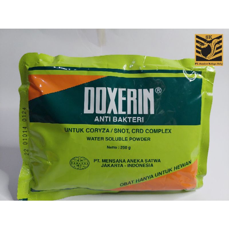 Doxerin 250gram (mensana) untuk coryza/snot, CRD complex paling ampuh