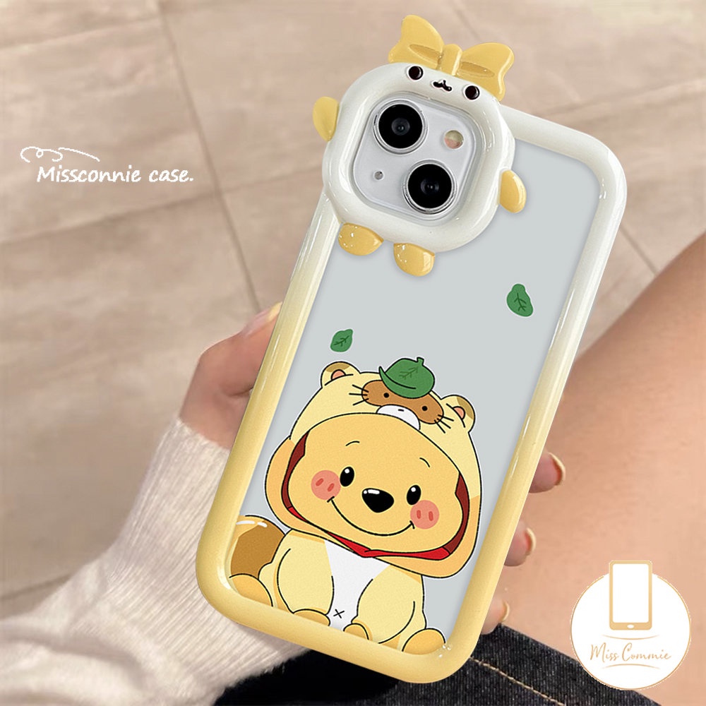 Redmi 10a1 9A 10A 9T 10C A1+9C Mi 11 Lite POCO X3 Pro NFC M3 Note9 10s 11s 8 11Pro+10Pro 10 11 9 Cute Strawberry Bear Manyo Little Monster Lens Winnie The Pooh Soft Sarung