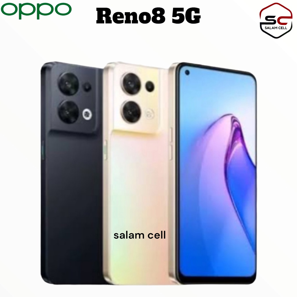 Oppo Reno8 5G NFC Ram 8+8GB/256GB SuperVOOC Original Garansi Resmi