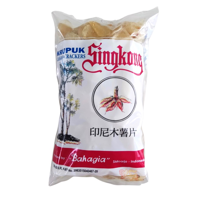 Bahagia Kerupuk Singkong Ceriping Pedas 250g Cassava Crackers