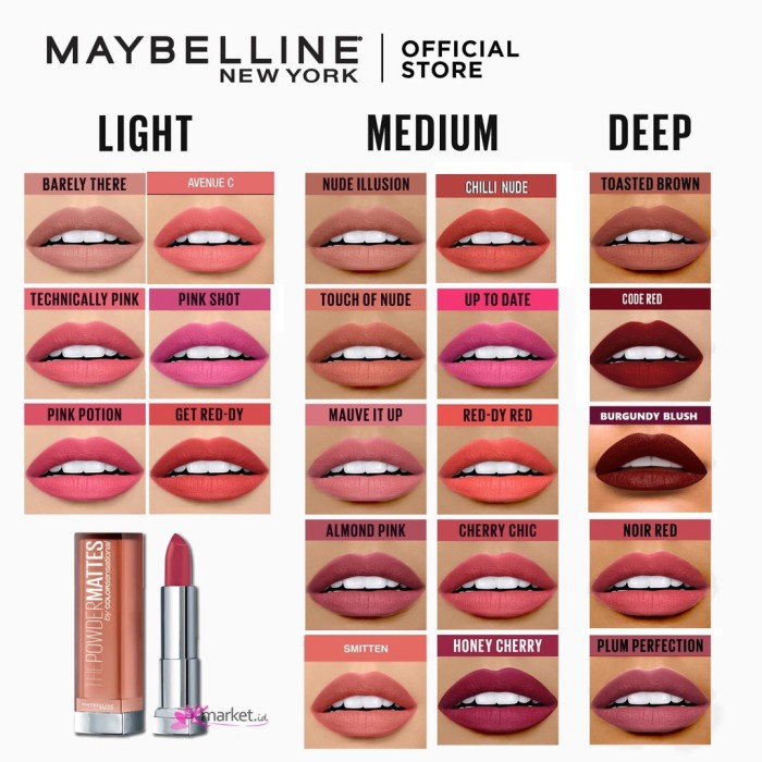 Lipstik Maybelline Powder MATTE garansi ORI