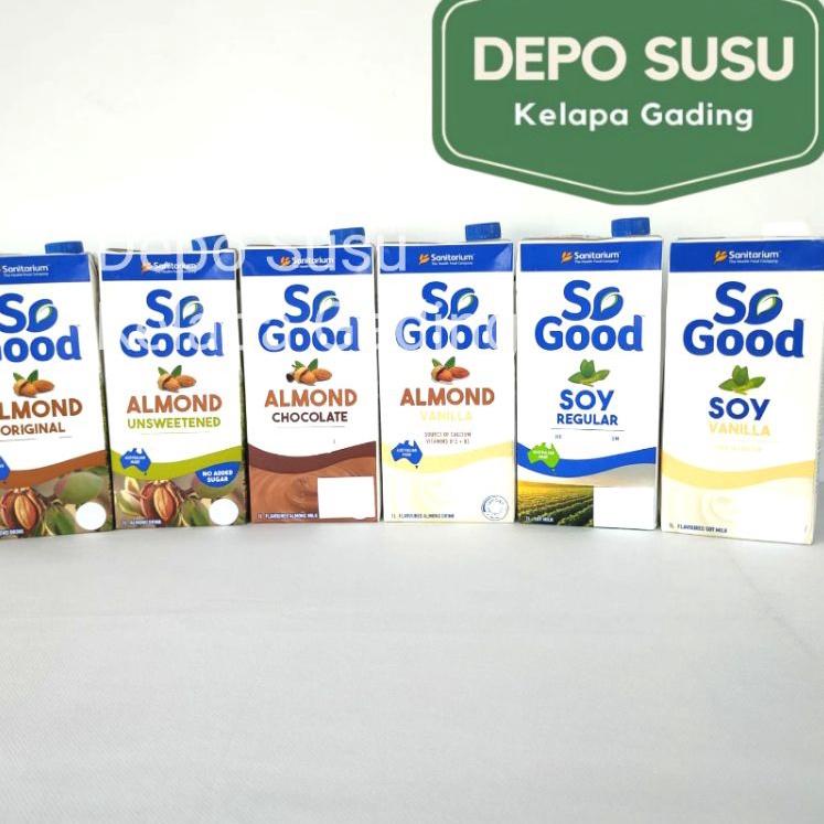 

➹ Sanitarium So Good Almond Milk Original / Unsweet | Susu Almon Oat Unsweetened Import Premium ●