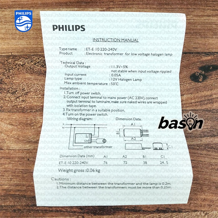 PHILIPS ET-E 10 - Ballast Elektronik Halogen LED 12V Dimmable