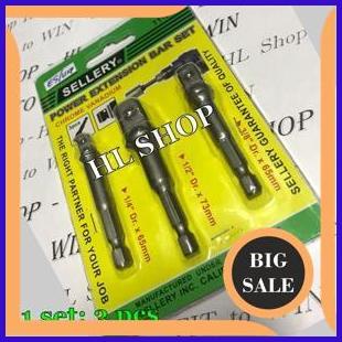 accessories SAMBUNGAN MATA SHOCK SET 3PCS EXTENSION SOCK KUNCI SOCK kunci SHOCK BOR TANGAN