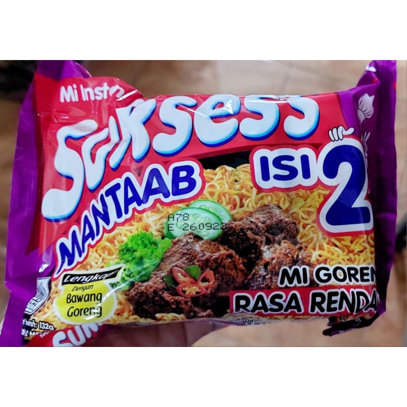 Mi Instan Suksess isi 2 dengan bawang goreng 126 gr