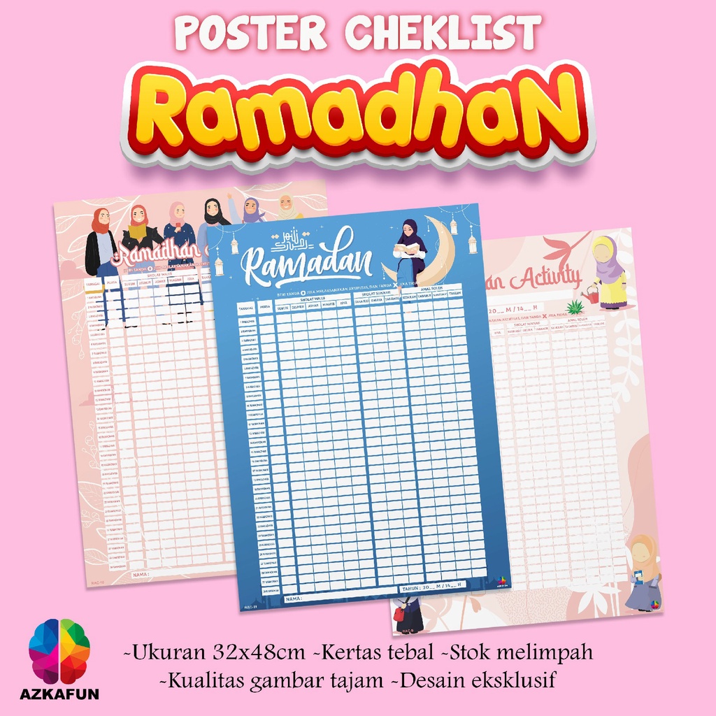 

Poster Checklist RAMADHAN ACTIVITY - Tema Muslimah