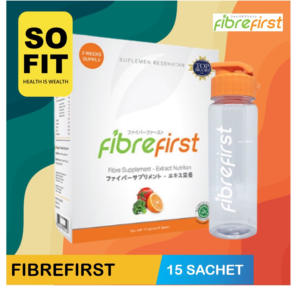 FibreFirst isi 15 Sachet / Minuman Diet / Diet &amp; Detox / Minuman Serat / Fibre first daily 1 sachet