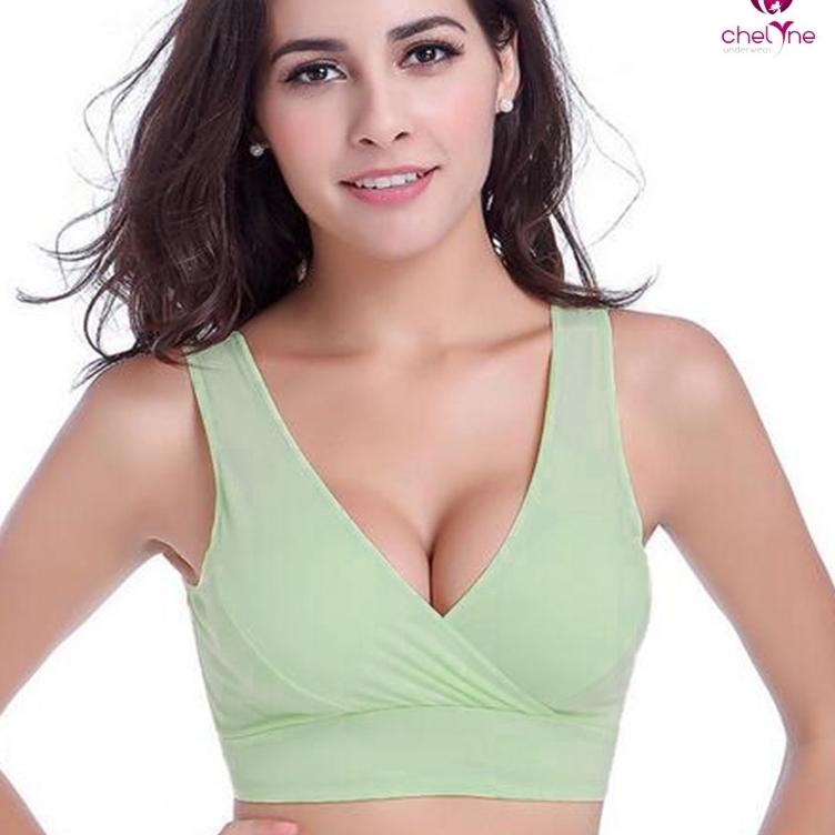 ۝ Chelyne BH SET (Bra + CD) Hamil Maternity (L-XXL) T Premium - Bahan Kaos Katun ✬