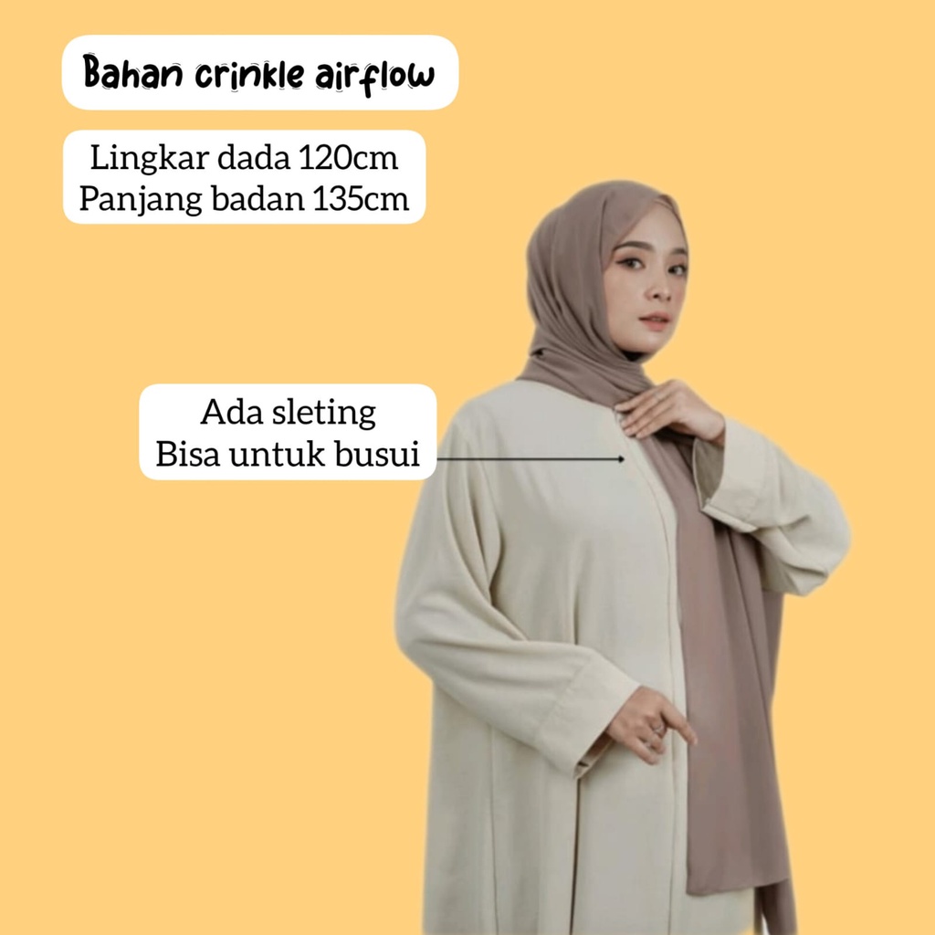 Gamis abaya turkey crinkle Gamis abaya wanita terbaru 2023Gamis abaya jumbo syar'i Gamis abaya size medium dan jumbo