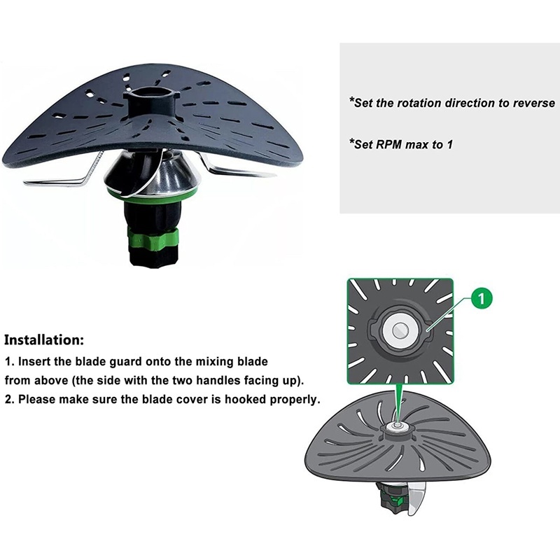 Mixer Aksesoris Masak Food Processor Baffle Cover Blade Protection Penutup Isolasi Perlengkapan Dapur Pelindung Pisau Food-grade Untuk Thermomix Bimby Tm5 Tm6 Tm31