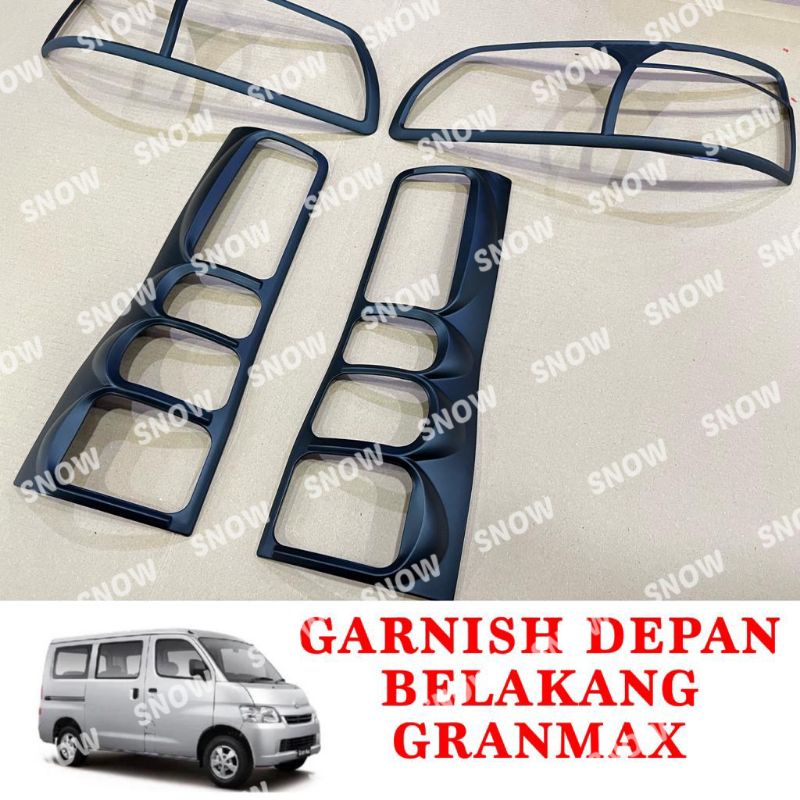 Paket Garnish Lampu Depan Belakang Granmax Gran Max Hitam