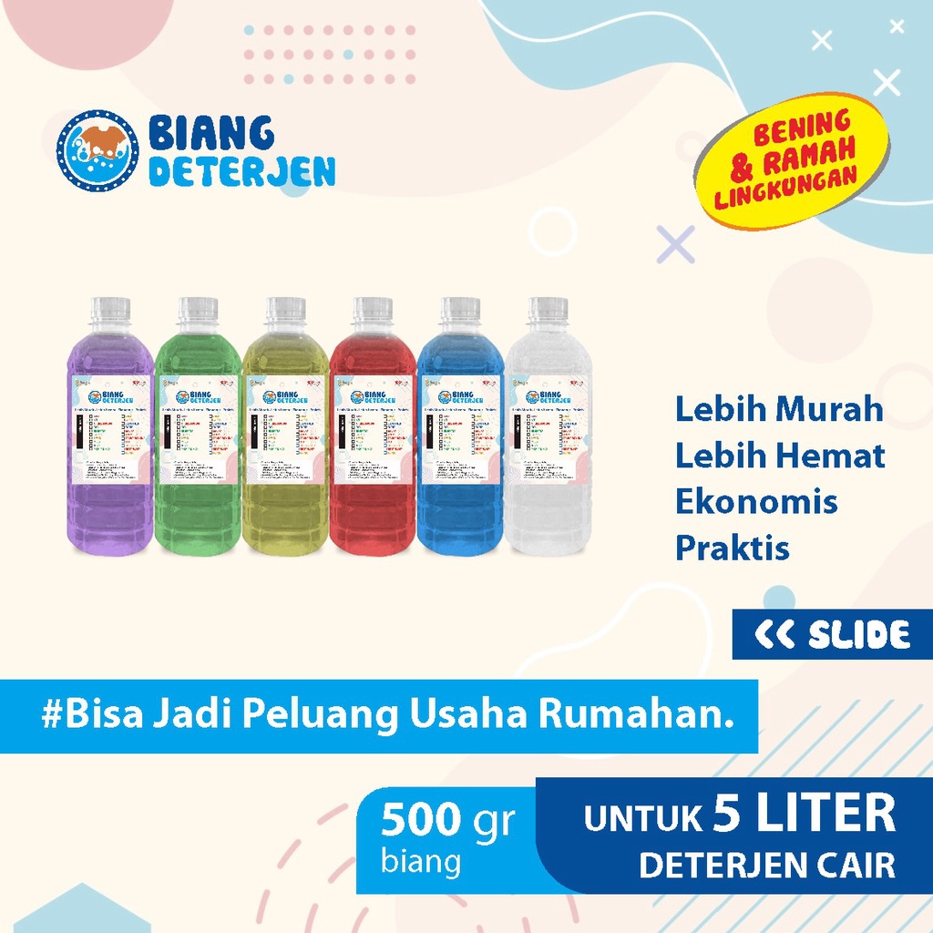 Biang Sabun Deterjen Wangi/ Bibit Deterjen Aroma Body&amp;Bath 500ml pet