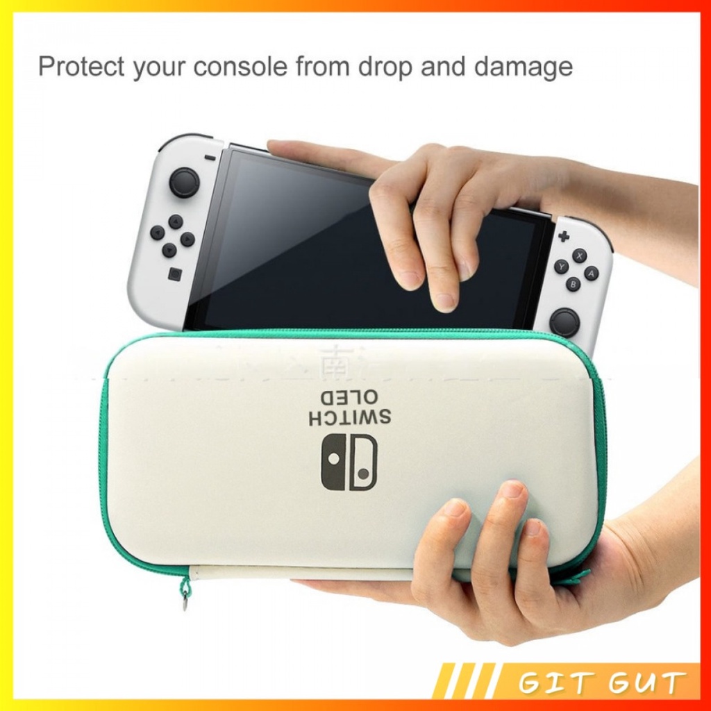 Nintendo Switch OLED White Pouch Travel Case Bag Tas Storage