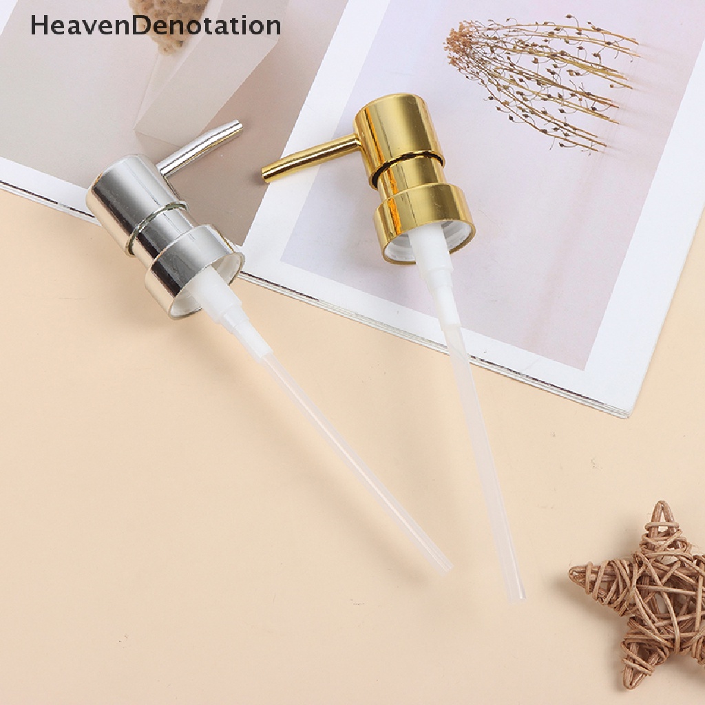 [HeavenDenotation] Pompa Sabun Metal Dispenser Lotion Cair Pengganti Kepala 28benang Tutup Pump HDV