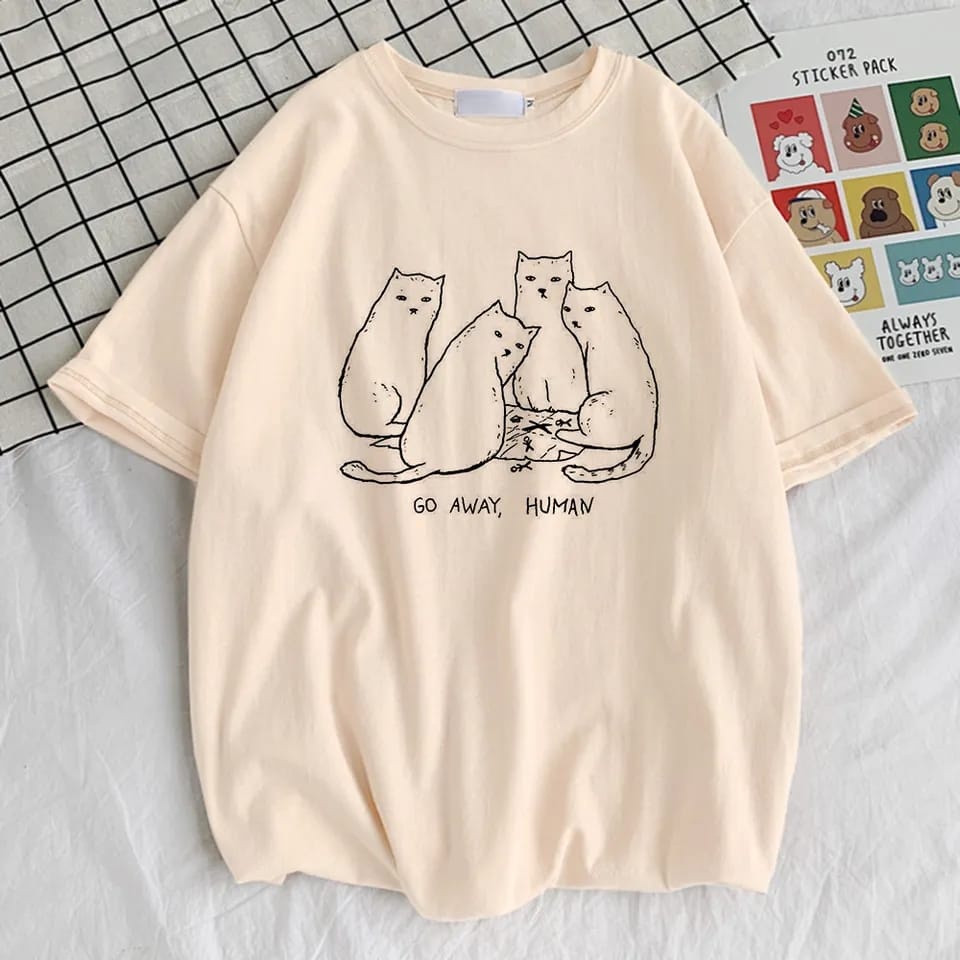 MYSTIQUE.ID-BAJU KAOS CAT SPEECH COLLECTION T-SHIRT LUCU KEREN DAN AESTETIC