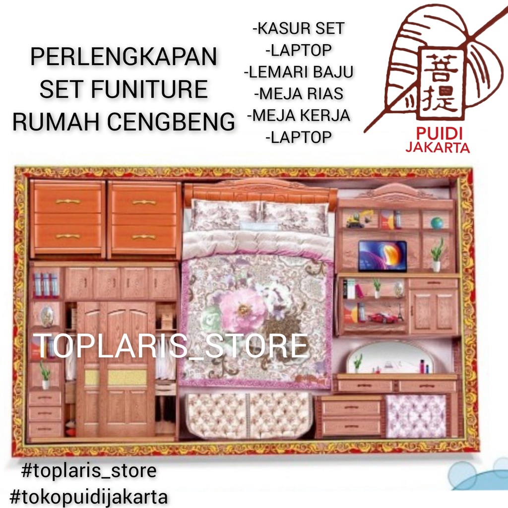 TEMPAT TIDUR SET LEMARI KERTAS CENGBENG