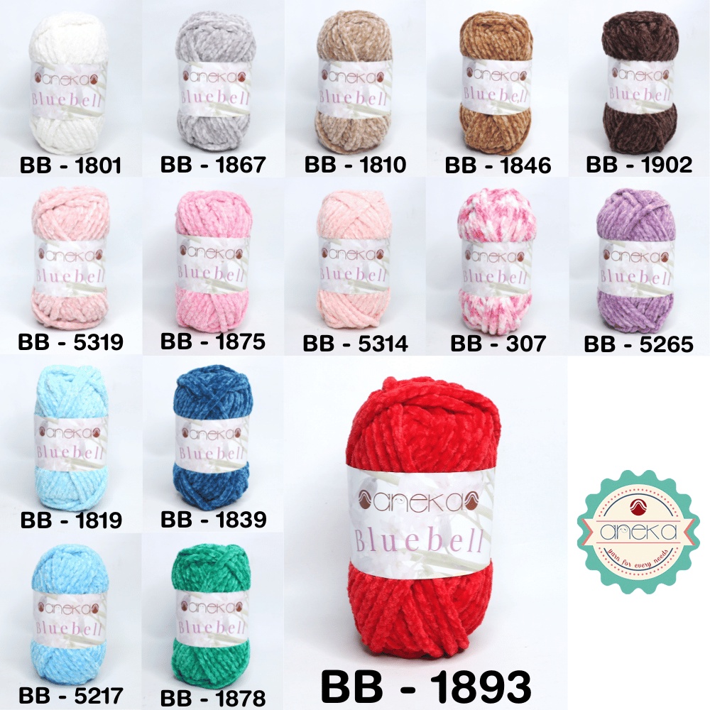 KATALOG - Benang Rajut Bluebell / Bludru / Velvet Yarn