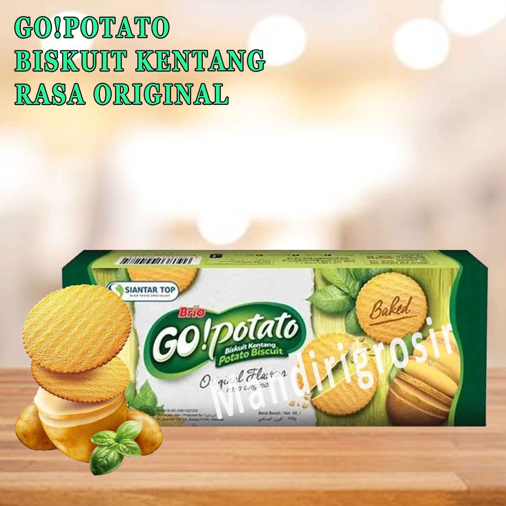 Biskuit Kentang * Rasa Original * 104g * GO!Potato