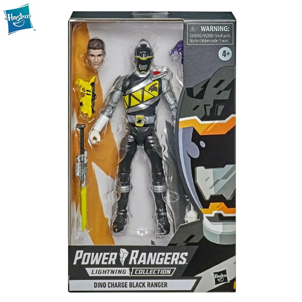 POWER RANGERS Lightning Collection Dino Charge Black Ranger Premium Figure