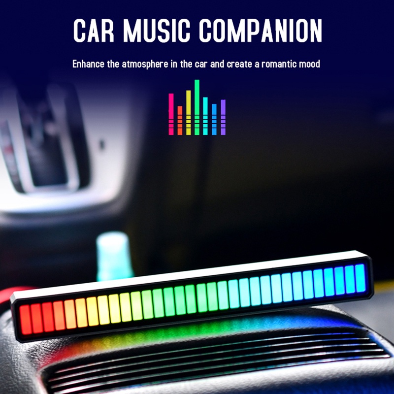 Lampu LED RGB Bar Strip Spectrum Audio Indicator Music Sound Control Lamp Music Atmosphere Ligh Lampu LED RGB Bar Strip Spectrum Audio Indicator Music Sound Control Harga