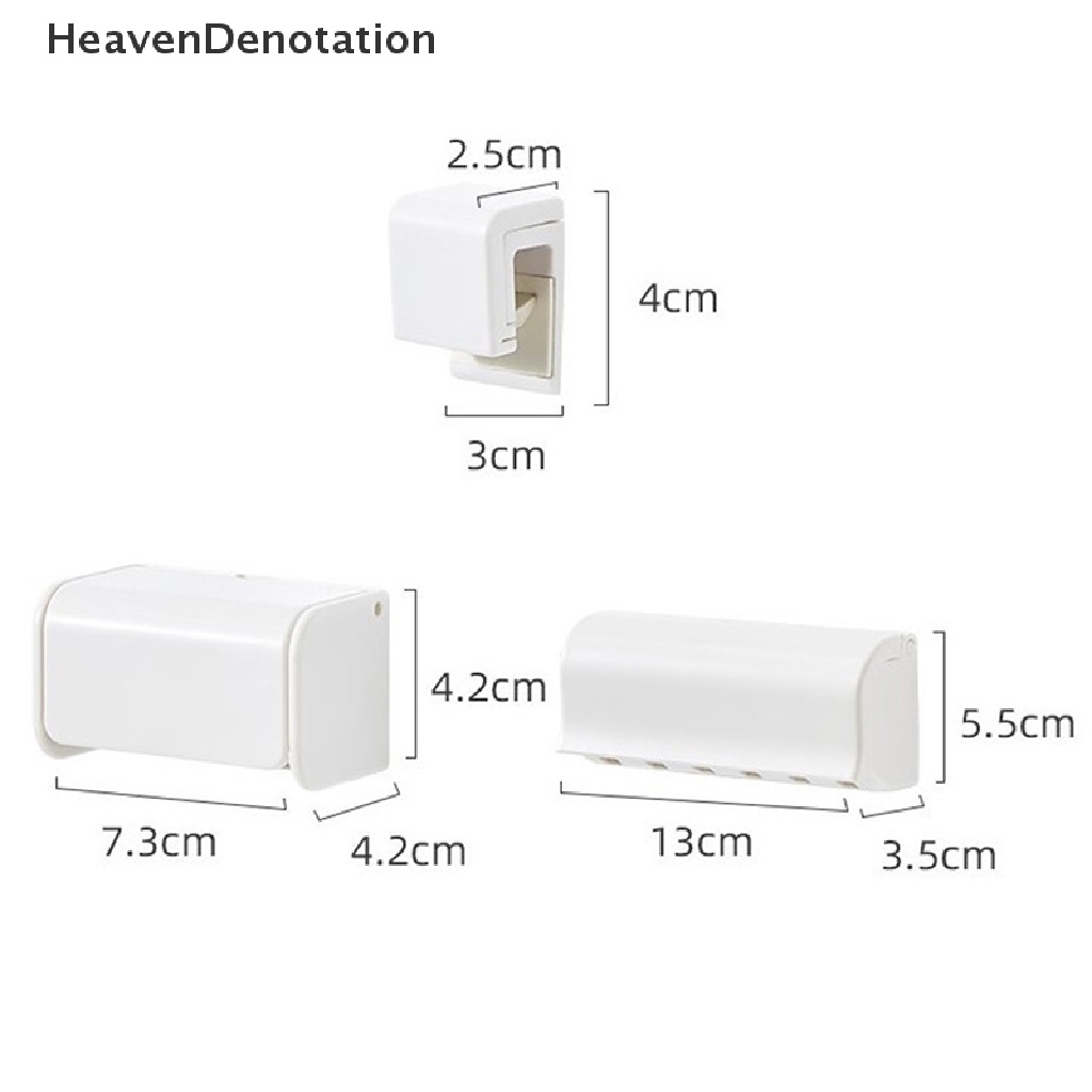 [HeavenDenotation] Tempat Sikat Gigi Tempel Dinding Pembersih Wajah Stand Rak Penyimpanan Odol HDV