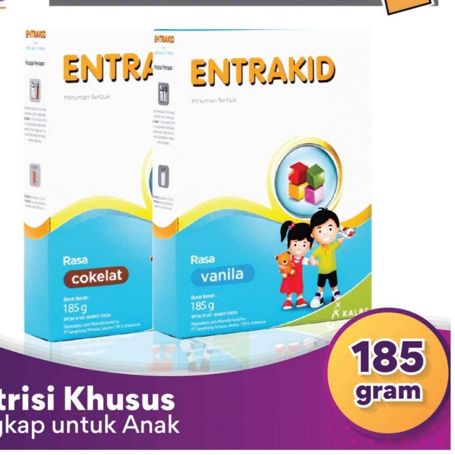 

➱ ENTRAKID VANILA COKLAT 185 GR ➱