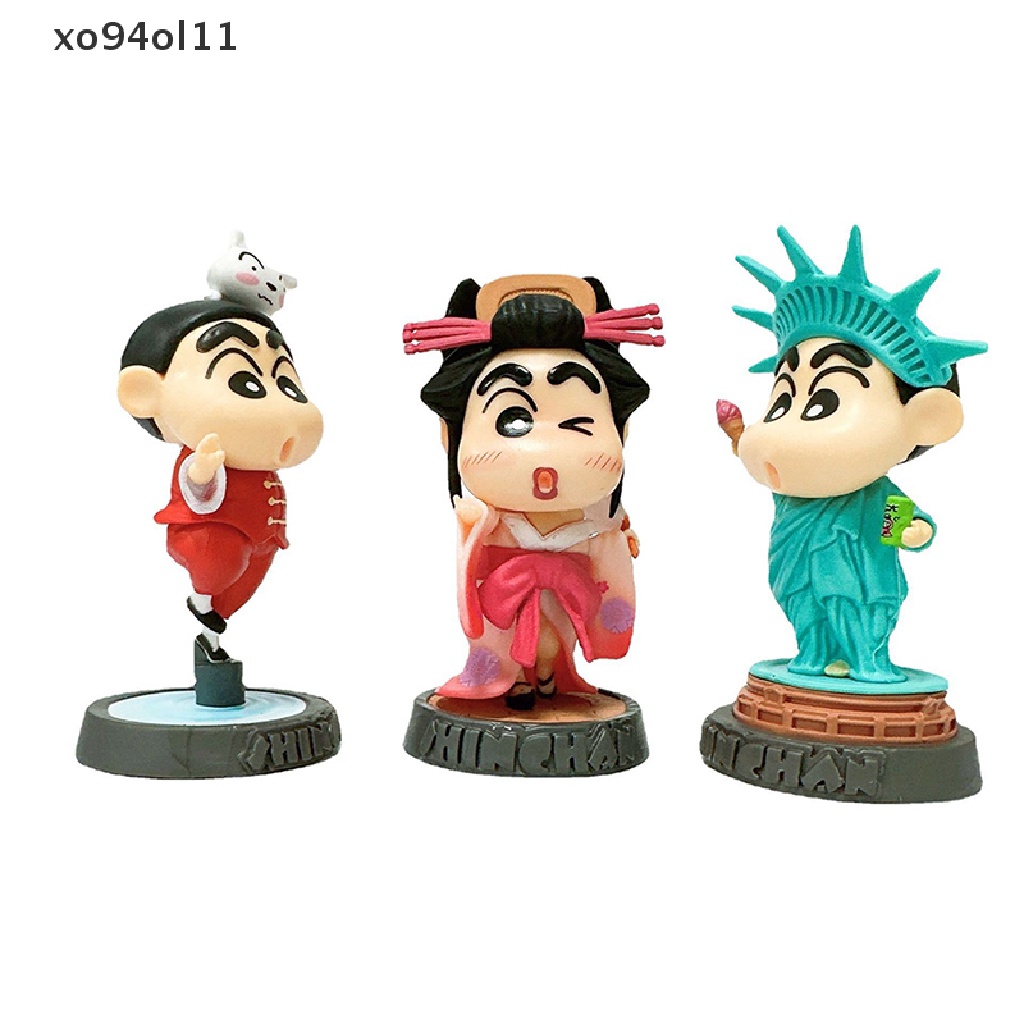 Xo Crayon Shin-Chan Anime Figure Cos Statue of Liberty Tokoh Anime Boneka Kartun OL