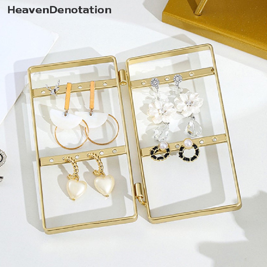 [HeavenDenotation] Display Anting Stand Kalung Liontin Gelang Penyimpanan Perhiasan Rak Rack Holder Organizer Hadiah Untuk Gadis Wanita Dekorasi Desktop HDV