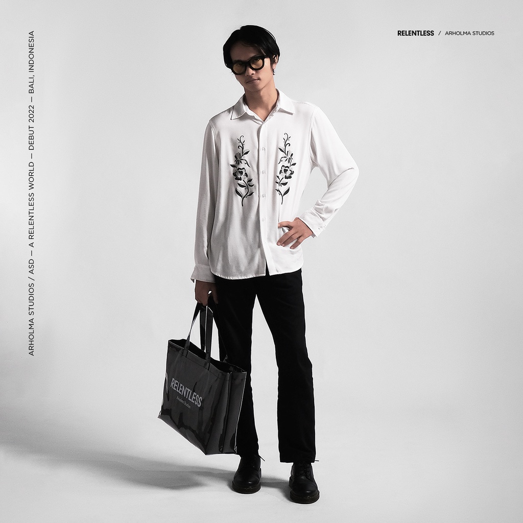 ARHOLMA STUDIOS - LONG SLEEVE SHIRT &quot;OTTOMAN&quot; WHITE