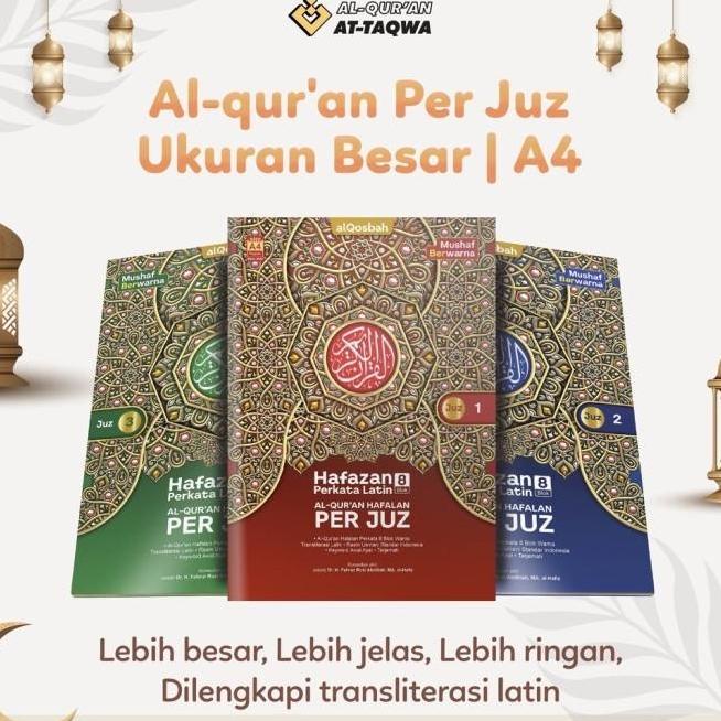 Al-Quran Attaqwa Per Juz Ukuran Besar A4