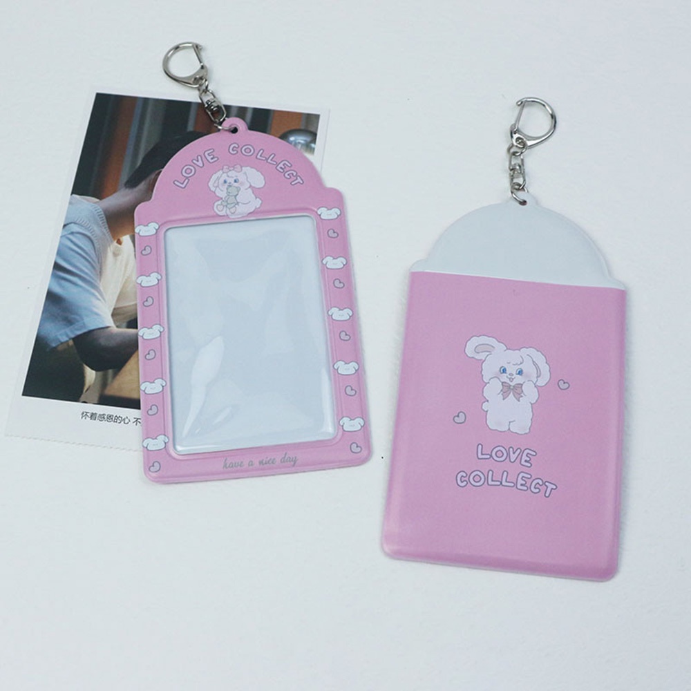 [COD Tangding] Kartun PVC ID Pemegang Kartu Kredit Kpop Idol Photocard Pelindung Case Tas Liontin