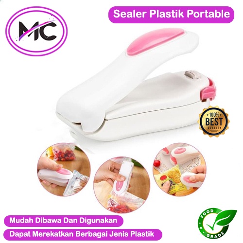 Alat Pres Plastik Mini Sealermini Perekat Plastik Otomatis Hand Sealer Perapih Plastik Snack Sisa Perekat Plastik Mini Alat Penyegel Plastik