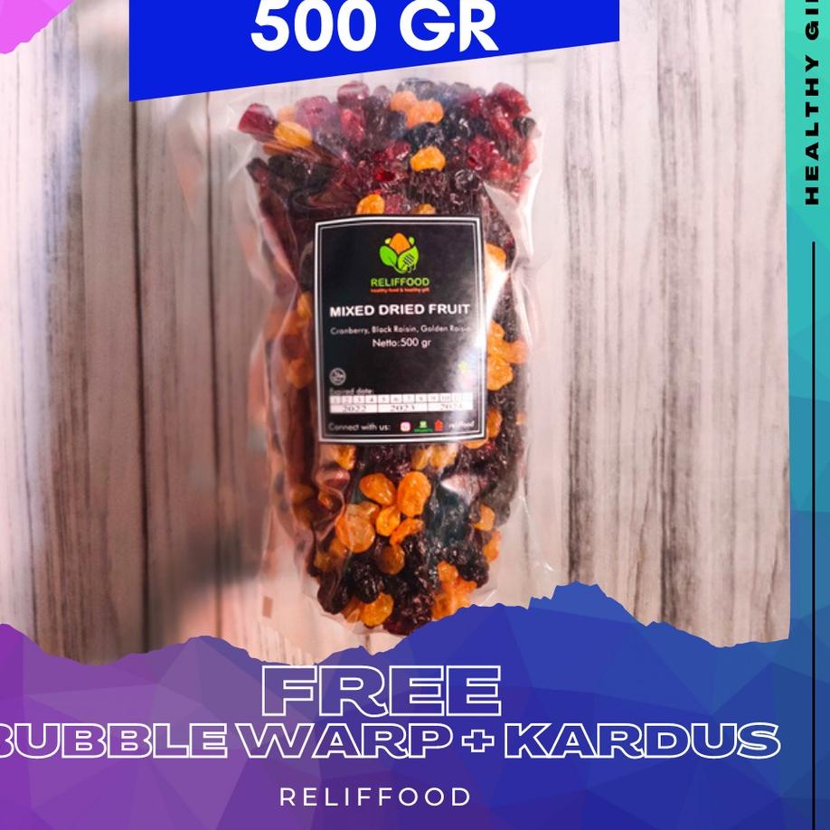 

➱ MIX RAISIN 500 GRAM (Cranberry, Black Raisin, Golden Raisin) BUAH KERING CAMPUR ◘