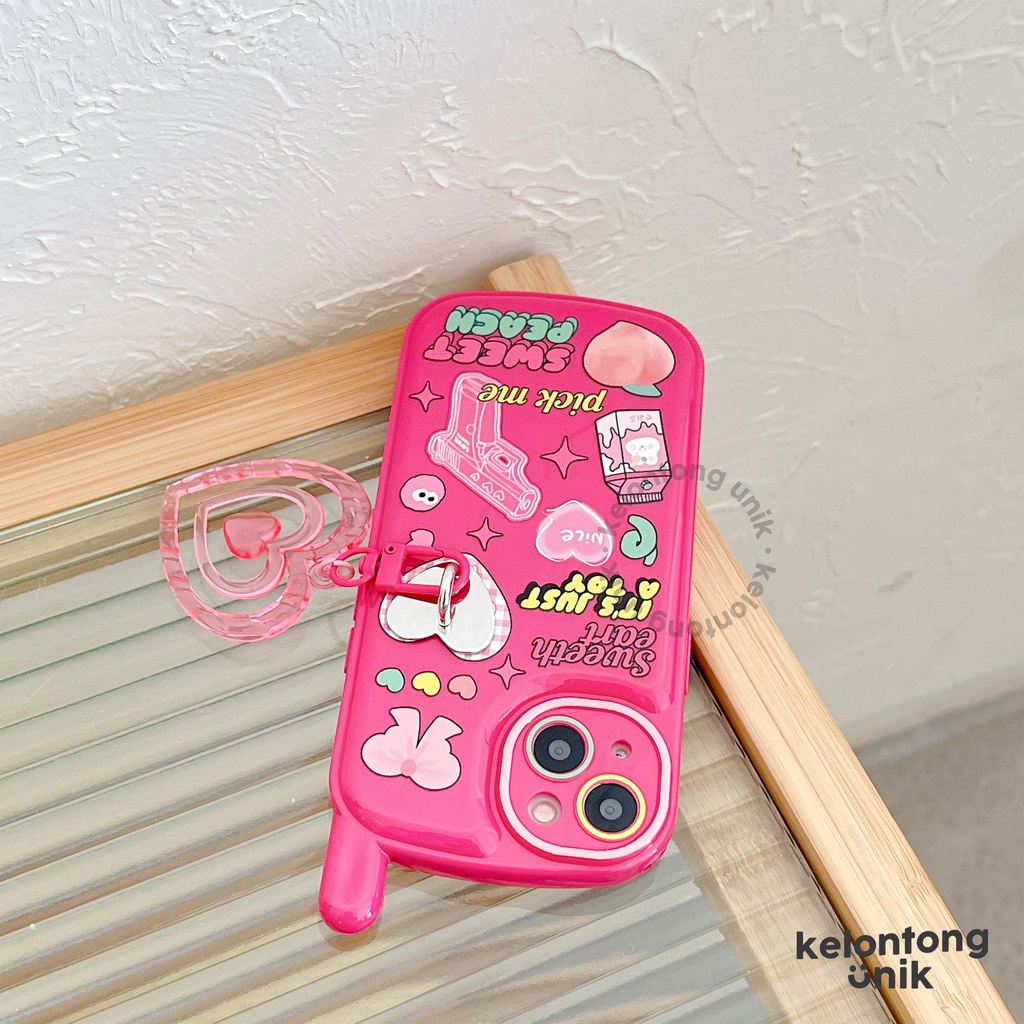 For iPhone - Old Nokia Sweet Peach Glossy Soft Case