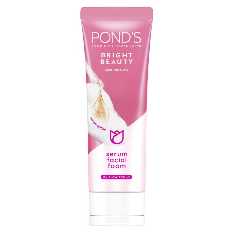 Buy 2 Pond's Bright Beauty Facial Foam 100g + Rose Micellar Water 235ml