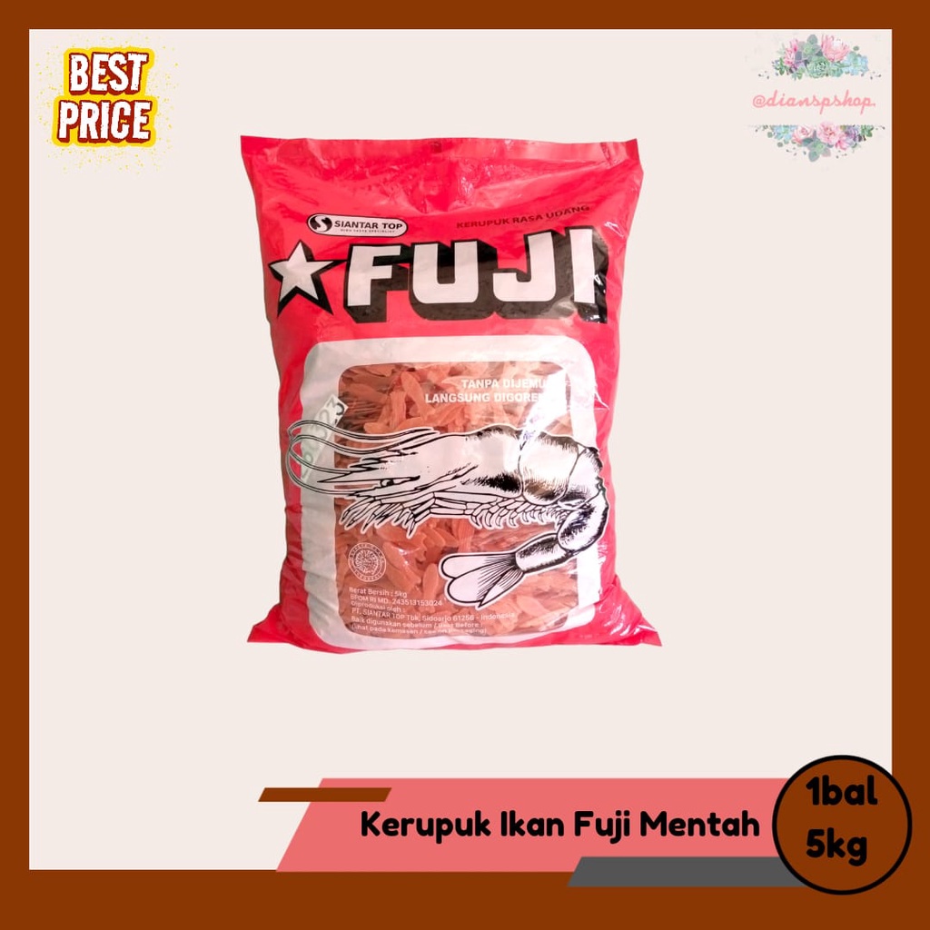 

Kerupuk Ikan Fuji Mentah 1bal 5kg || dianspshop.