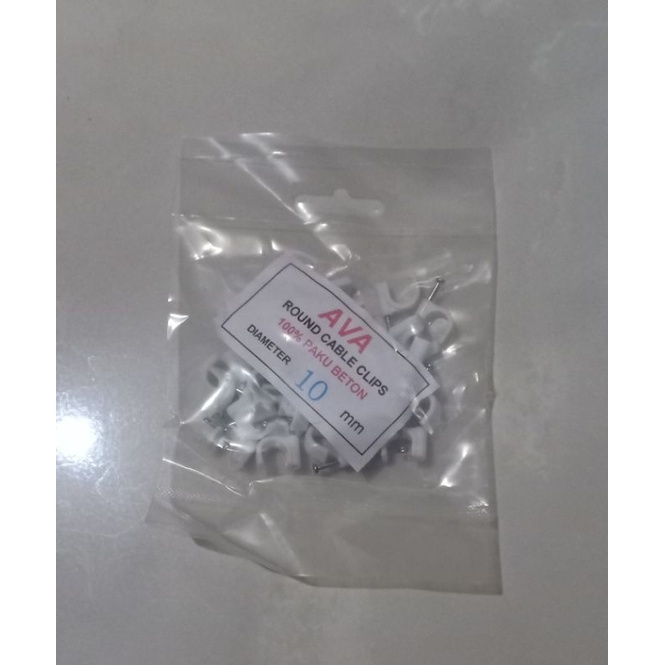 Klem Kabel 10mm + Paku Beton