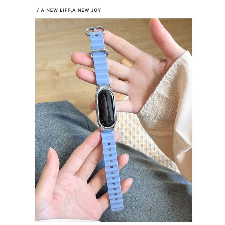 Tali strap Xiaomi Band Ocean Model Bergelombang Colorful Miband 3/4/5/6