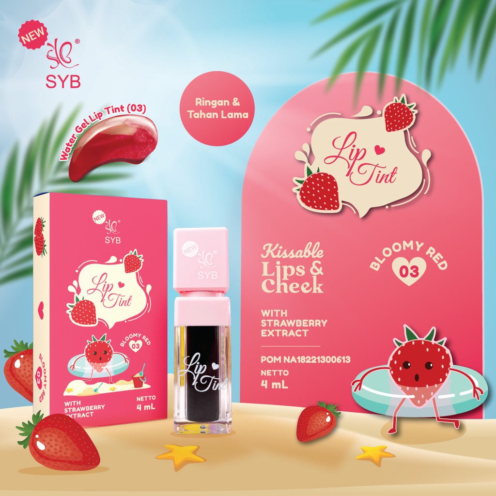 LIP TINT SYB / LIP TINT ODBO ORIGINAL BPOM